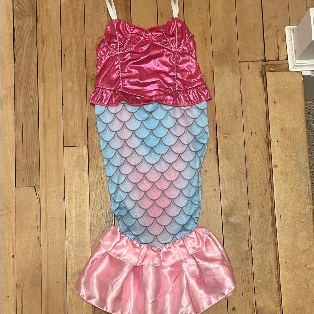 Sparkling Pink and Blue Mermaid Costume for Kids